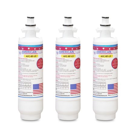 AFC Brand OPFL3-RF300, Compatible to LG LT-700P Refrigerator Water Filters (3PK) Made by AFC -  AMERICAN FILTER CO, LT-700P-OPFL3-RF300-3-70127